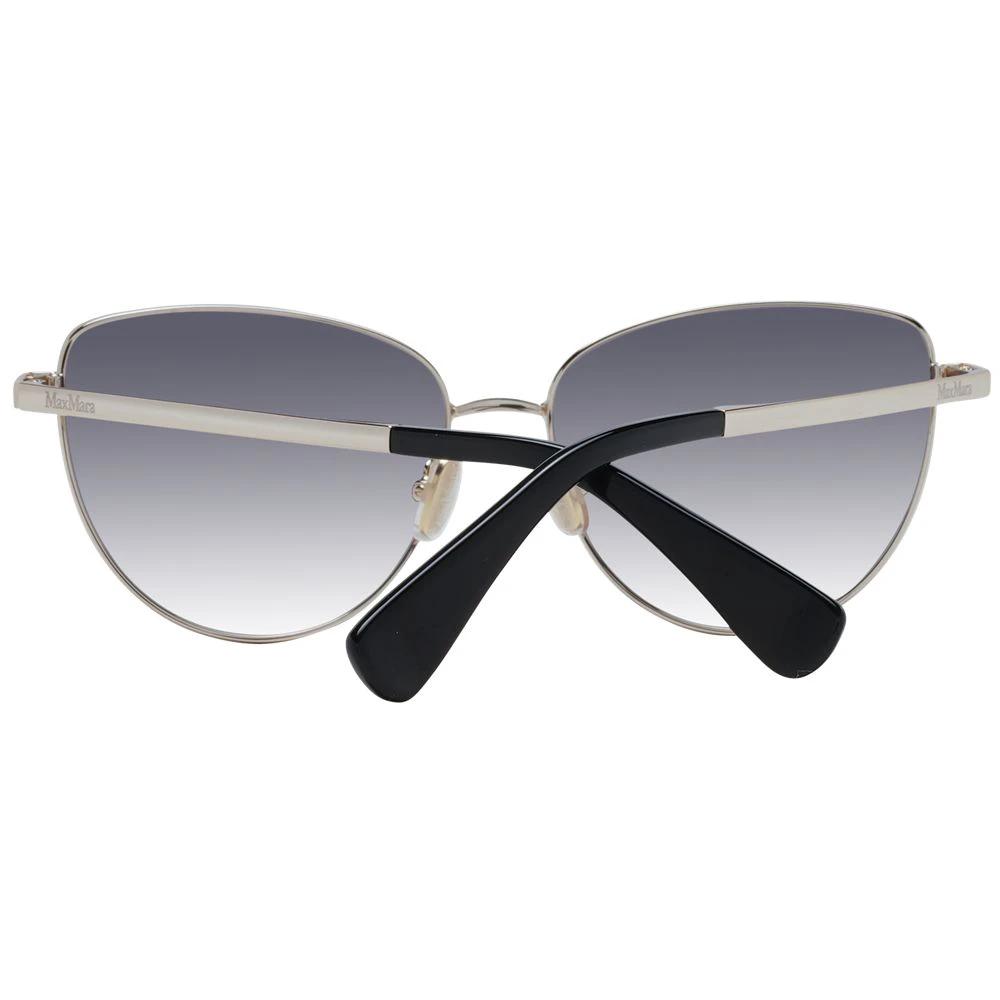 Lunettes de soleil Max Mara en métal doré