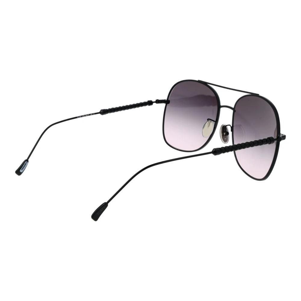 Lunettes de soleil en métal noir Tod's
