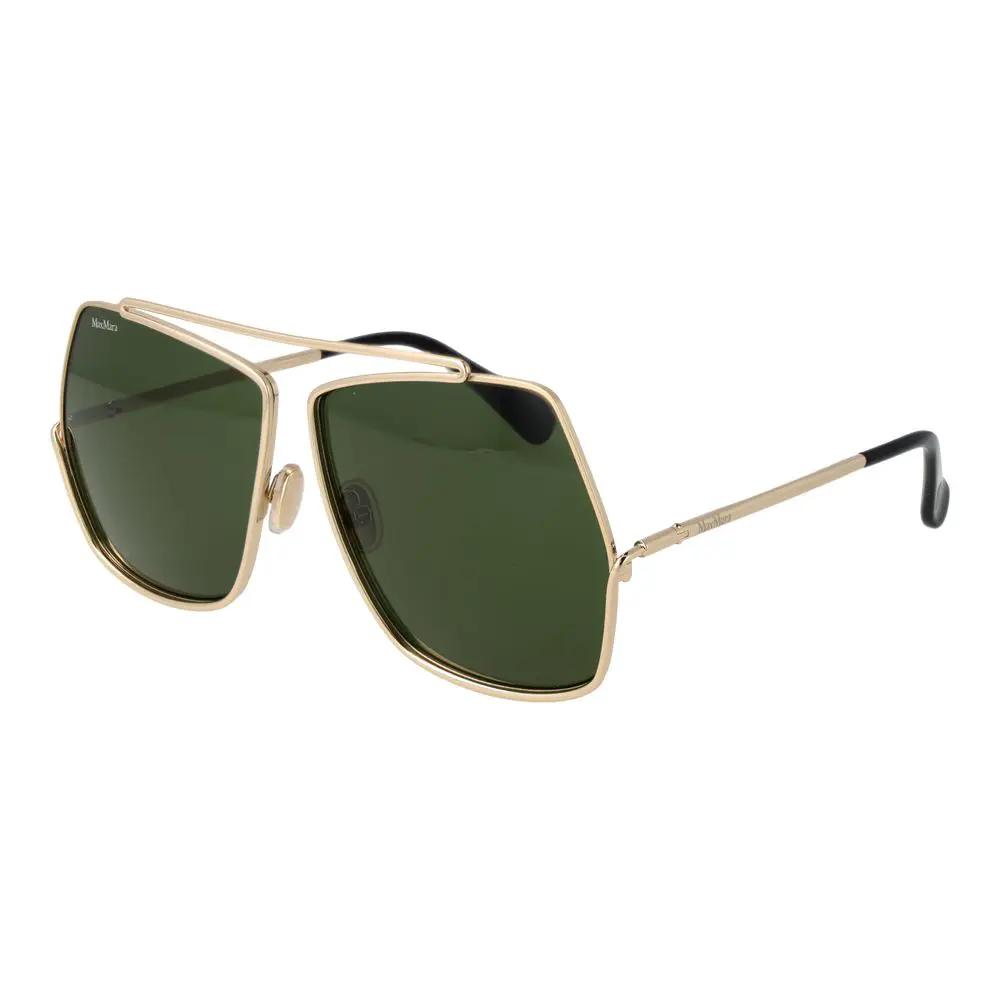 Lunettes de soleil Max Mara en métal doré