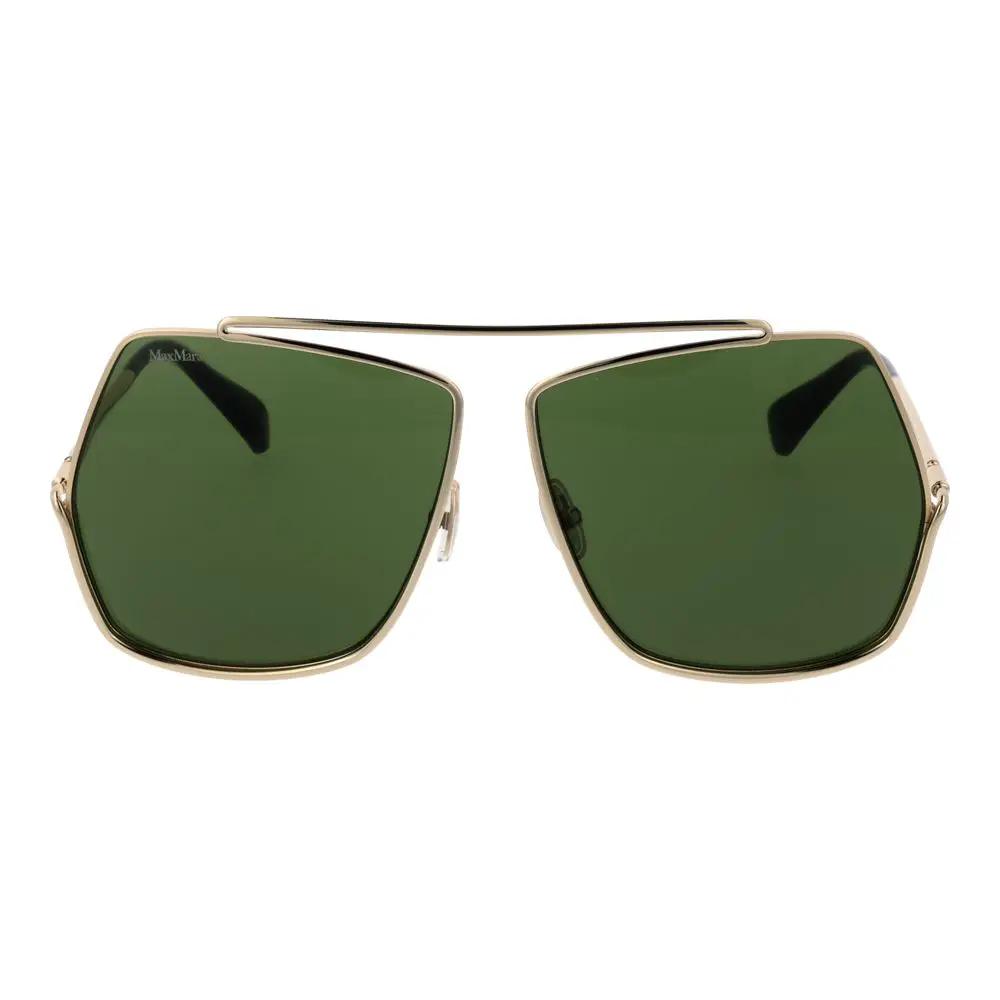 Lunettes de soleil Max Mara en métal doré