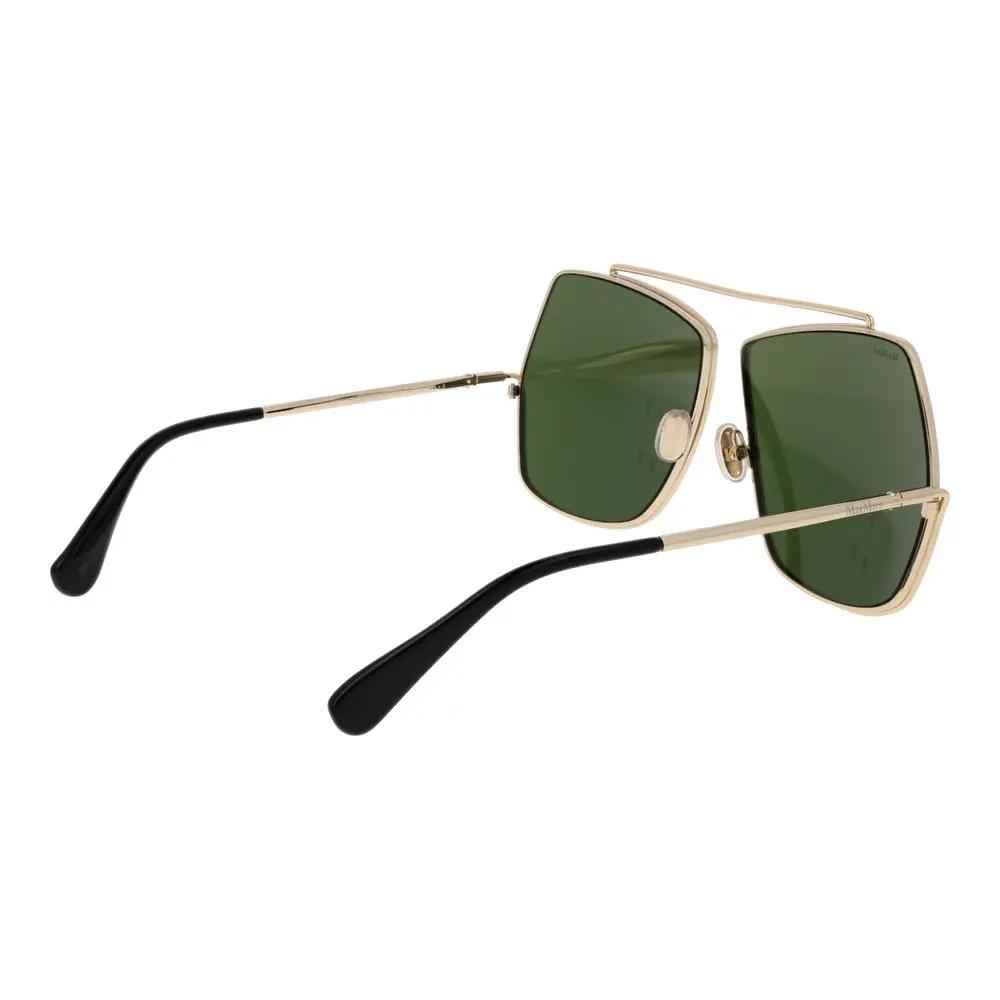 Lunettes de soleil Max Mara en métal doré