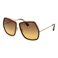 Max Mara Brown Metal Sunglasses by Max Mara