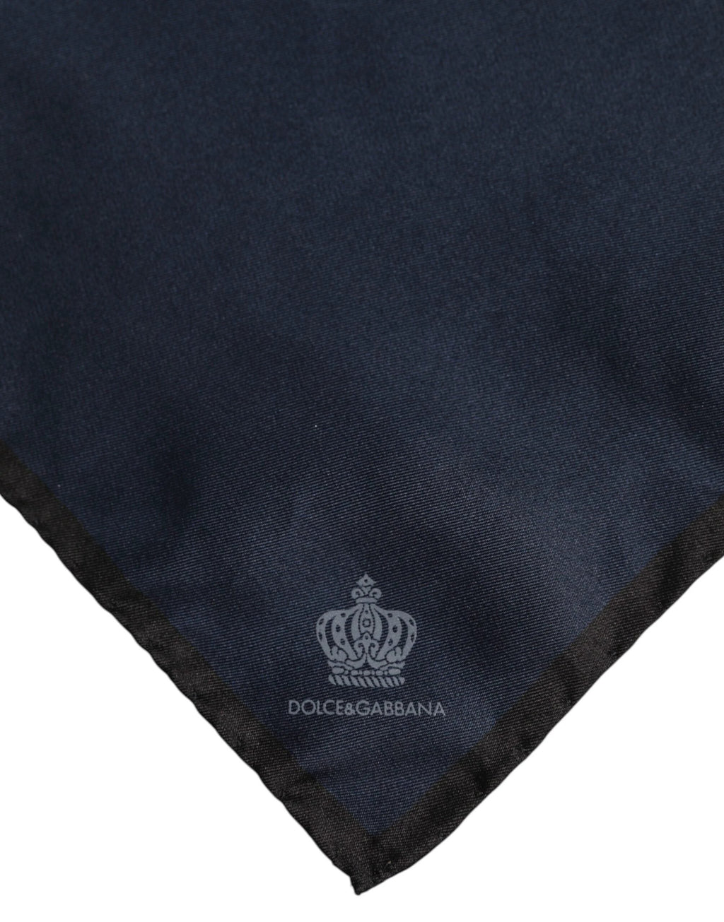 Dolce & Gabbana Blue DG Crown Silk Square Men Foulard Scarf by Dolce & Gabbana