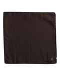 Dolce & Gabbana Brown DG Crown Silk Square Men Foulard Scarf by Dolce & Gabbana