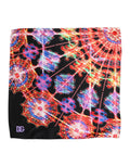Dolce & Gabbana Black Multicolor Print Square Foulard Scarf by Dolce & Gabbana