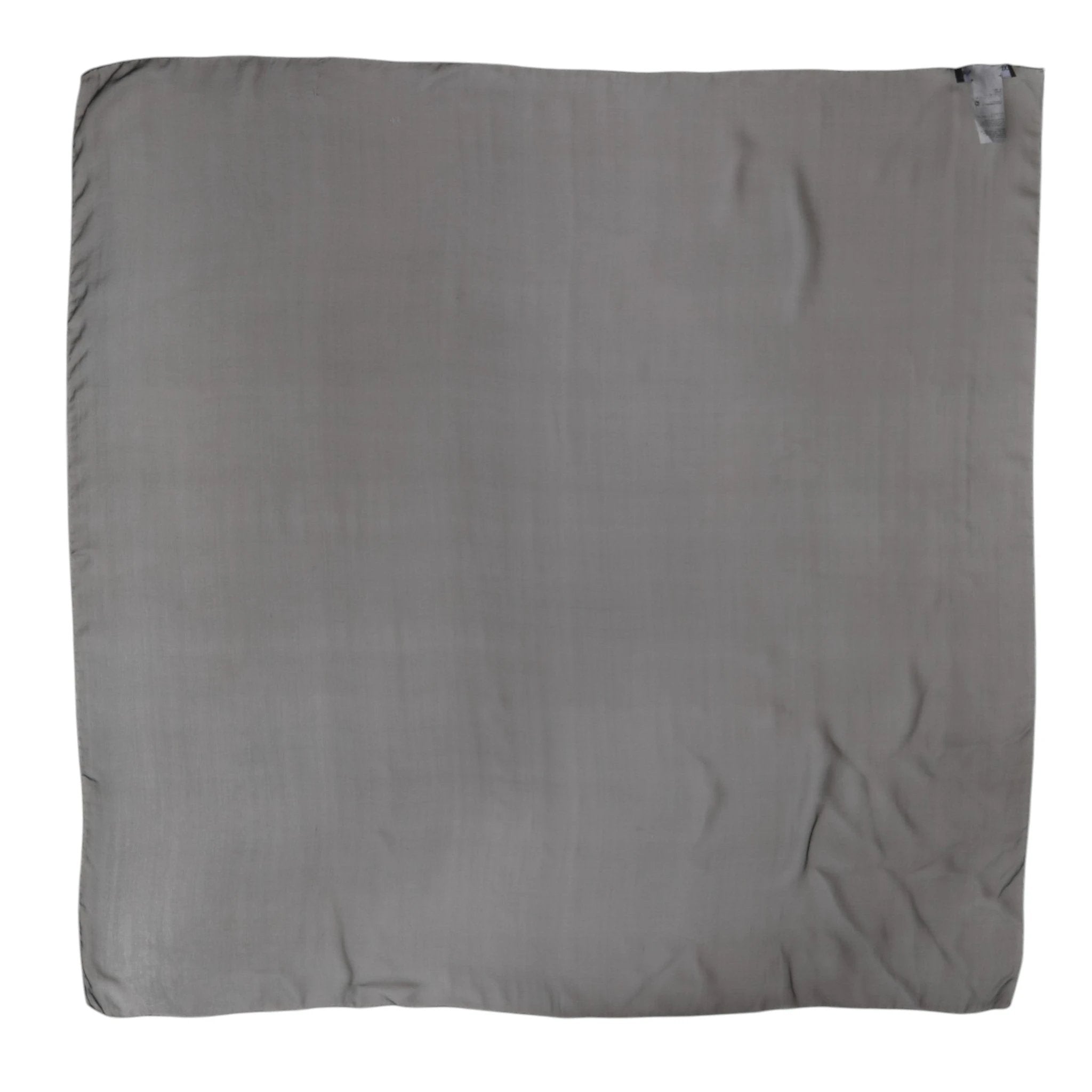 Dolce & Gabbana Gray Black Silk Square Women Foulard Scarf by Dolce & Gabbana