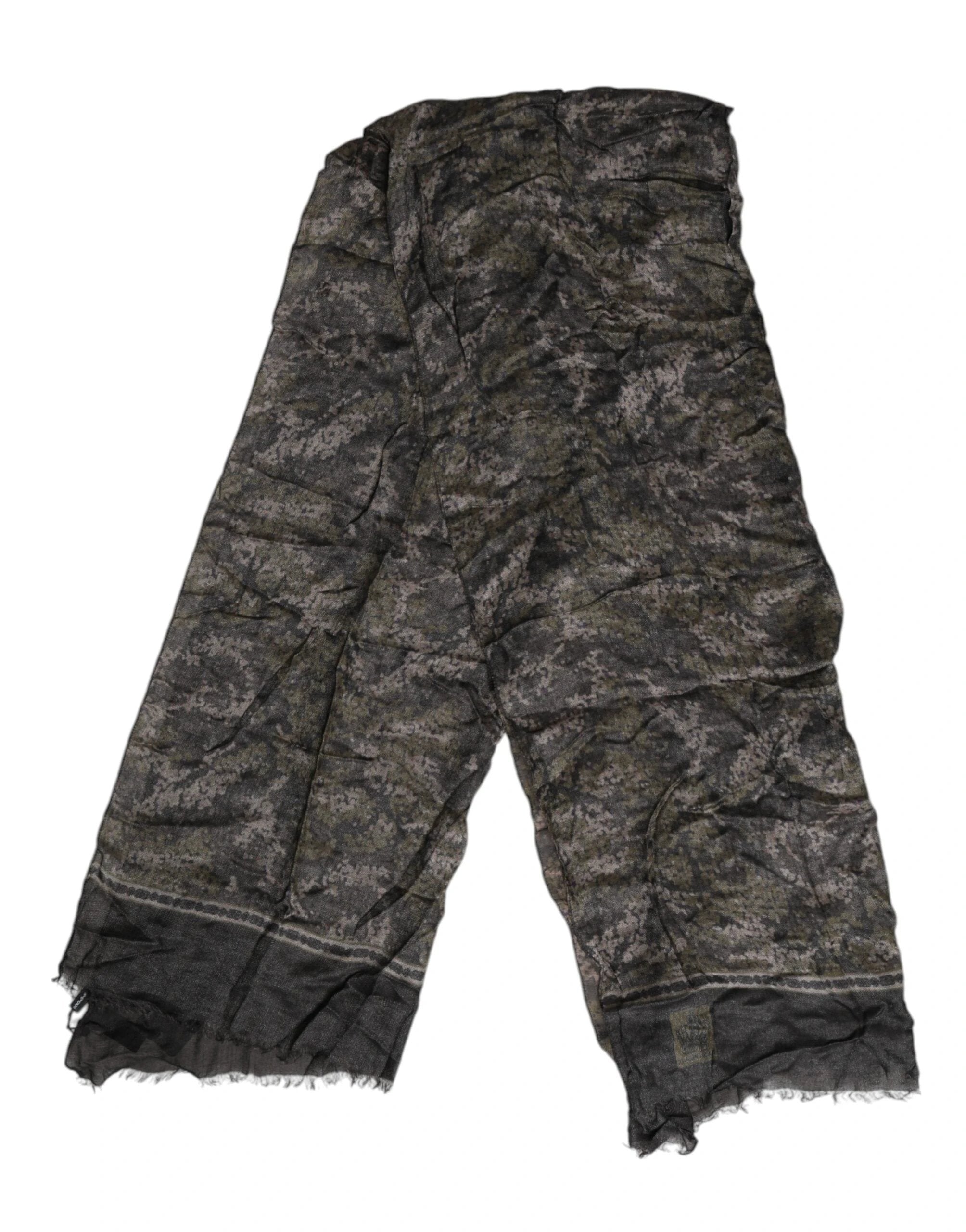 Dolce & Gabbana Camouflage Neck Warmer Wrap Foulard Scarf by Dolce & Gabbana