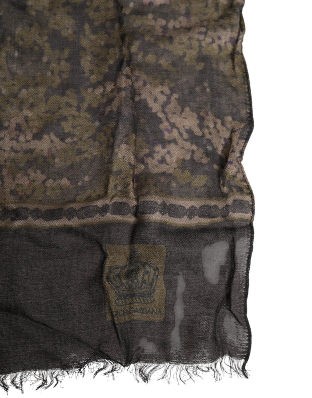 Dolce & Gabbana Camouflage Neck Warmer Wrap Foulard Scarf by Dolce & Gabbana