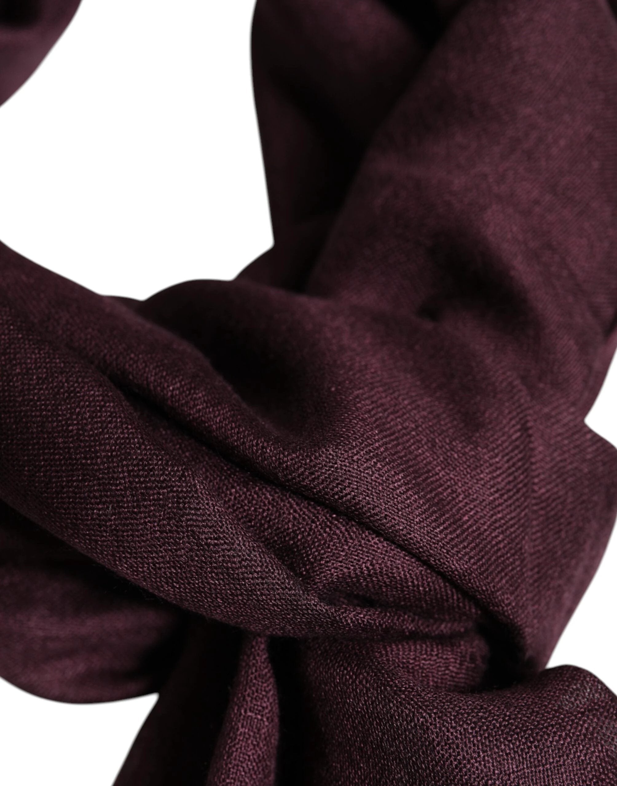 Dolce & Gabbana Maroon Cashmere Neck Warmer Wrap Shawl Scarf by Dolce & Gabbana