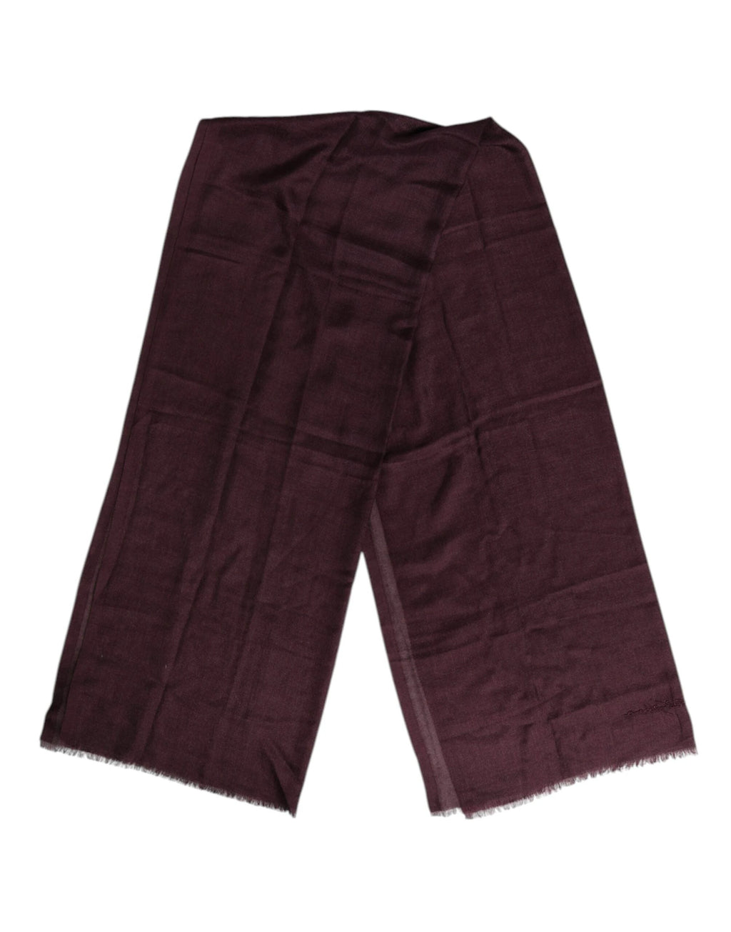 Dolce & Gabbana Maroon Cashmere Neck Warmer Wrap Shawl Scarf by Dolce & Gabbana