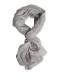 Dolce & Gabbana Gray DG Crown Neck Warmer Wrap Shawl Scarf by Dolce & Gabbana