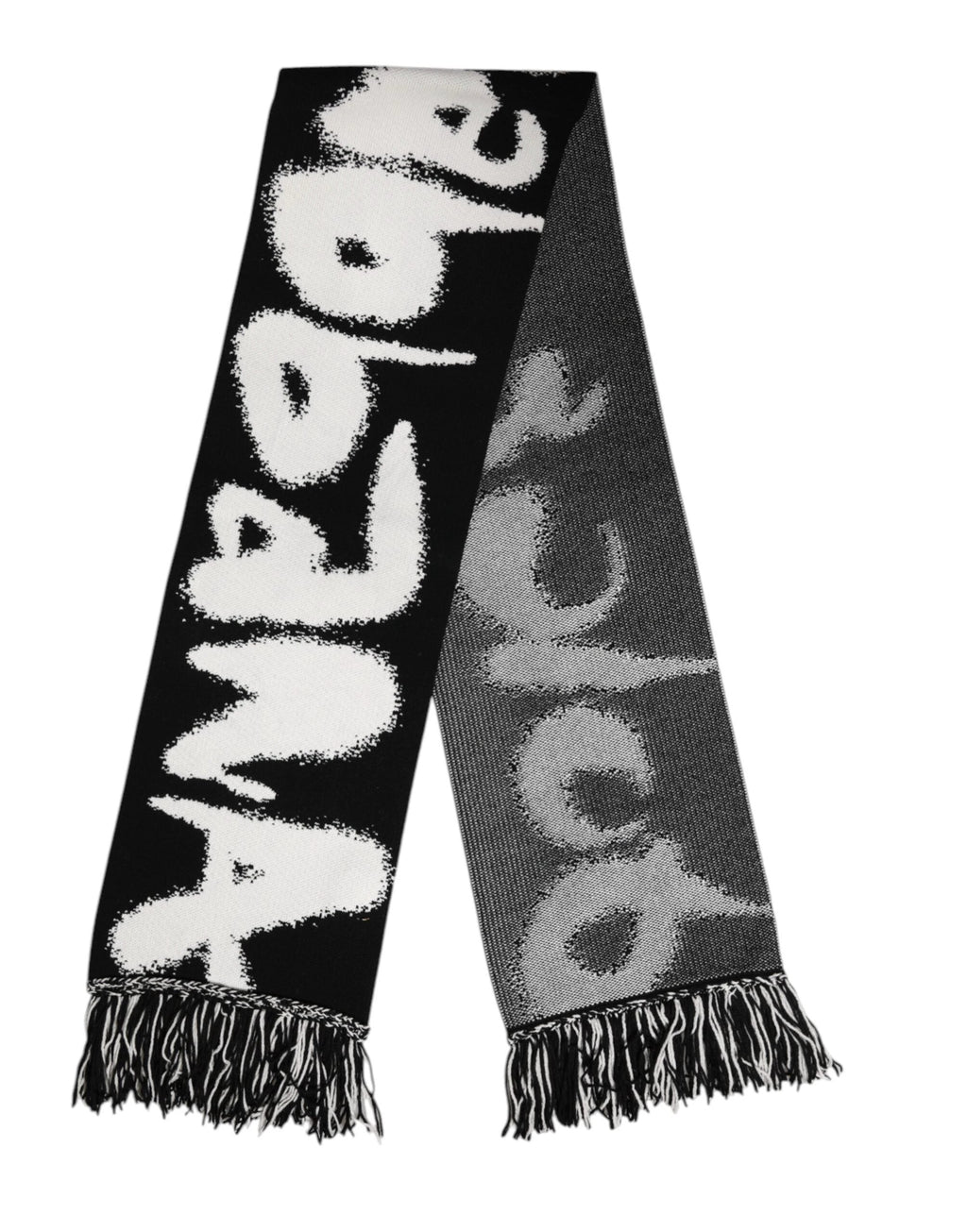 Dolce & Gabbana Black Logo Neck Warmer Wrap Men Shawl Scarf by Dolce & Gabbana