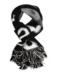 Dolce & Gabbana Black Logo Neck Warmer Wrap Men Shawl Scarf by Dolce & Gabbana