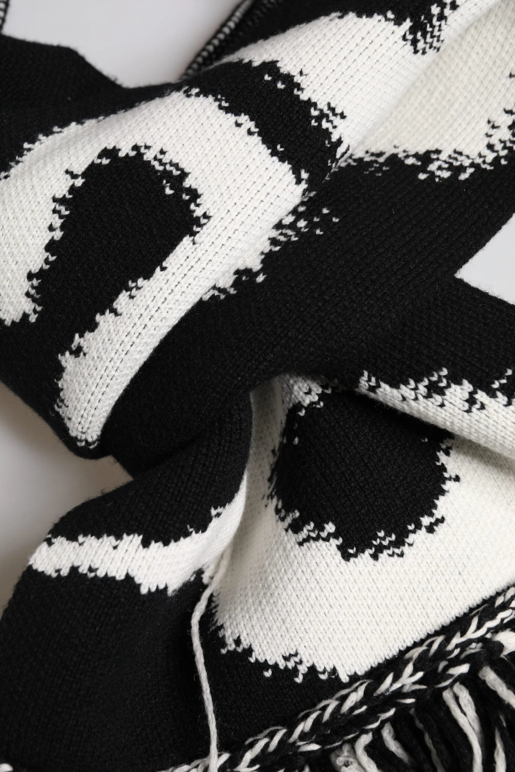 Dolce & Gabbana Black Logo Neck Warmer Wrap Men Shawl Scarf by Dolce & Gabbana