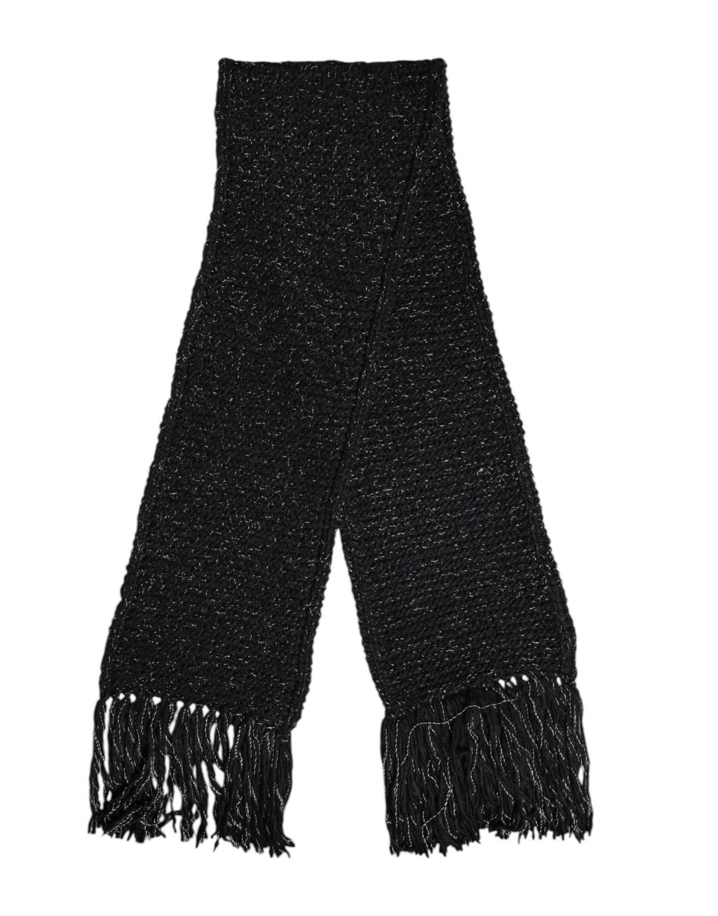 Dolce & Gabbana Black Cashmere Neck Warmer Wrap Shawl Scarf by Dolce & Gabbana