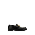 Versace Black Calf Leather Bos Taurus Slip-On Loafers by Versace