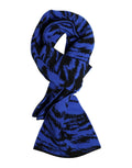 Dolce & Gabbana Blue Black Logo Neck Warmer Wrap Shawl Scarf by Dolce & Gabbana