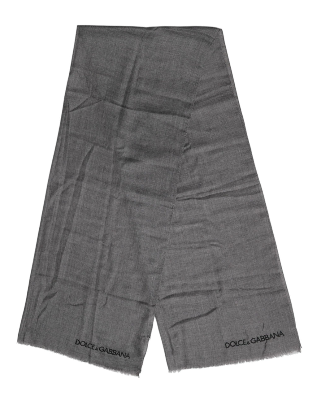 Cache-cou/châle Dolce &amp; Gabbana gris à logo imprimé