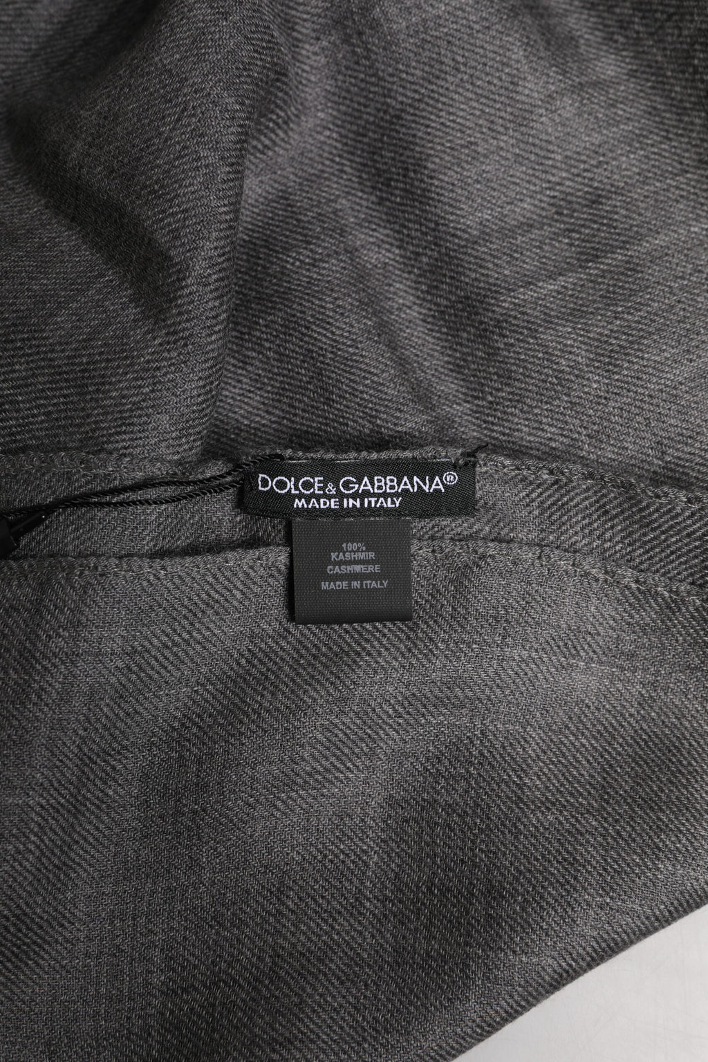 Cache-cou/châle Dolce &amp; Gabbana gris à logo imprimé