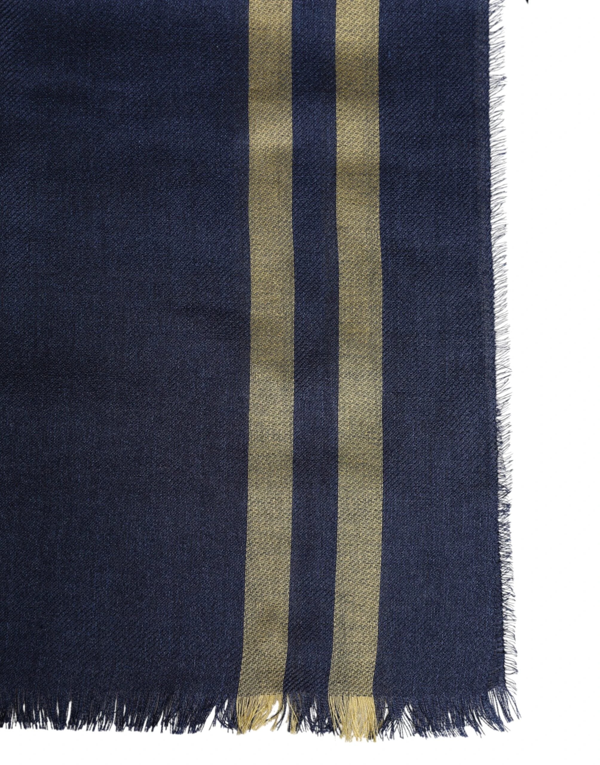 Dolce & Gabbana Blue Cashmere Neck Warmer Wrap Shawl Scarf by Dolce & Gabbana