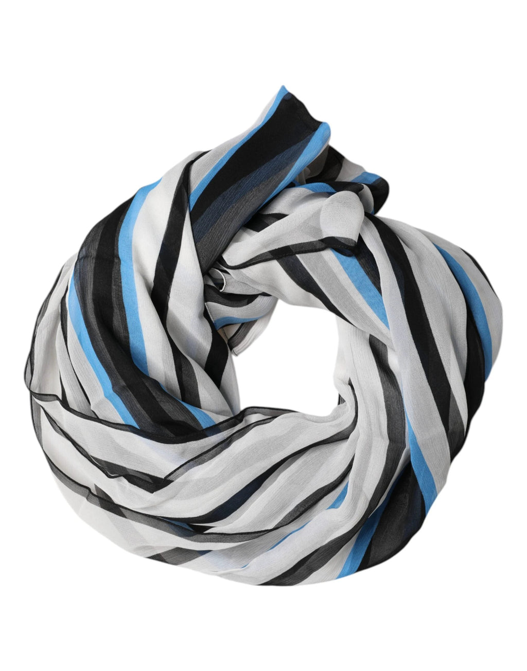 Dolce & Gabbana Multicolor Striped Neck Warmer Wrap Scarf by Dolce & Gabbana