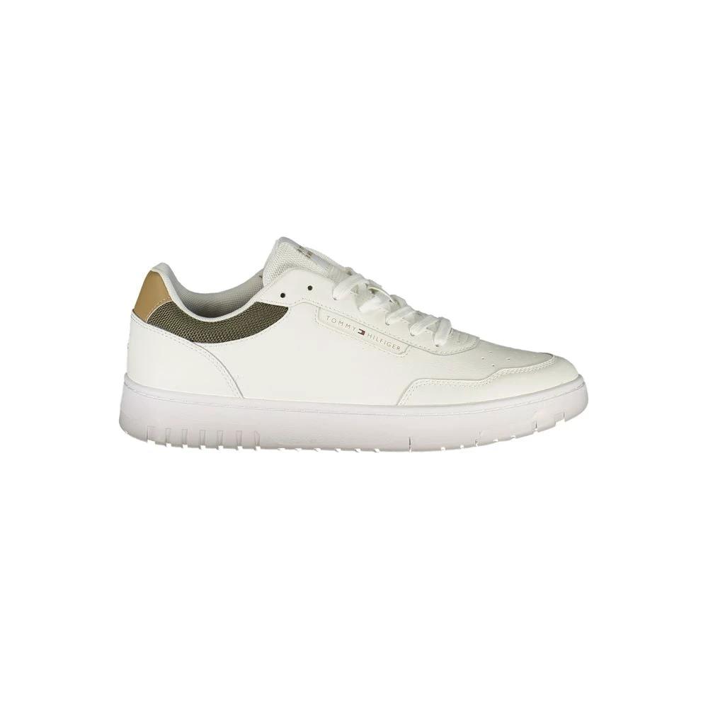 Baskets Tommy Hilfiger blanches en polyester pour homme