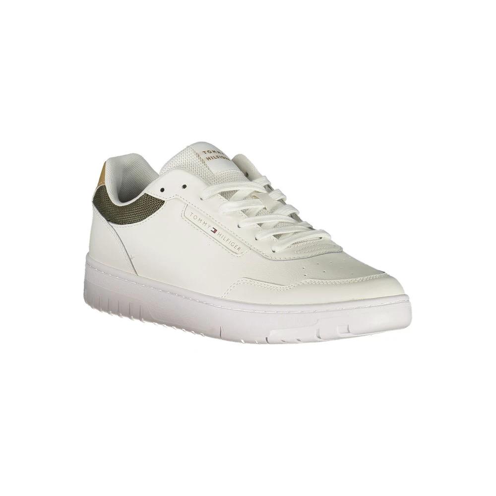 Baskets Tommy Hilfiger blanches en polyester pour homme