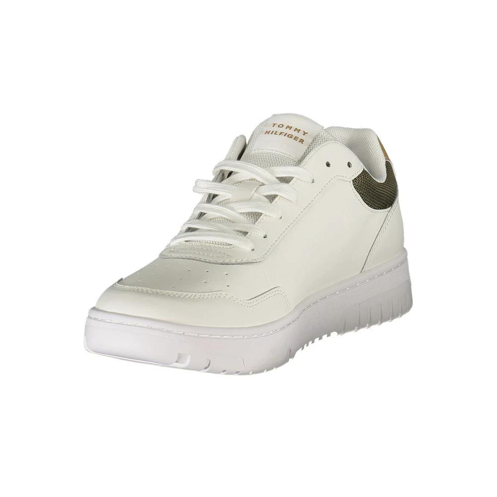 Baskets Tommy Hilfiger blanches en polyester pour homme