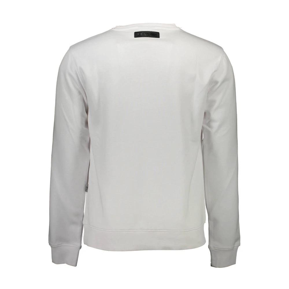 Plein Sport Bianco Cotton Men Sweatshirt by Plein Sport