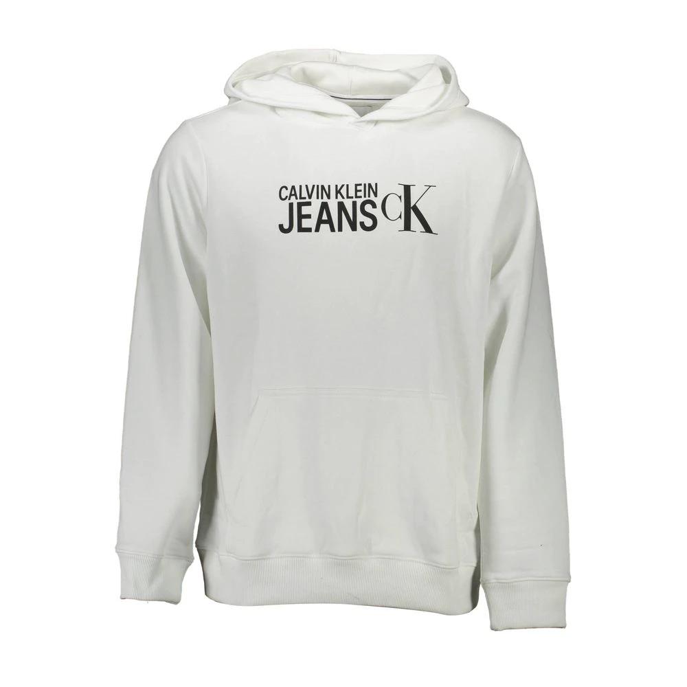 Calvin Klein White Cotton Men's Hoodie by Calvin Klein