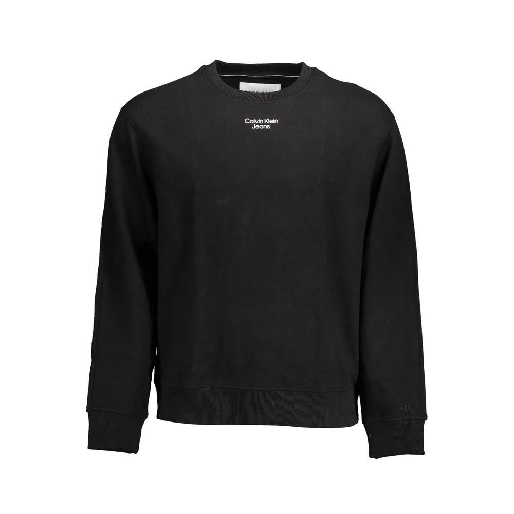 Calvin Klein Black Cotton Men's Sweatshirt by Calvin Klein