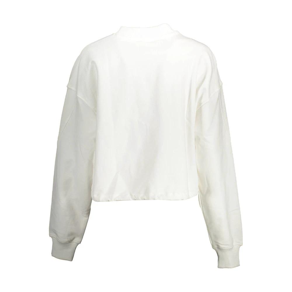Calvin Klein Bianco Cotton Woman Sweatshirt by Calvin Klein