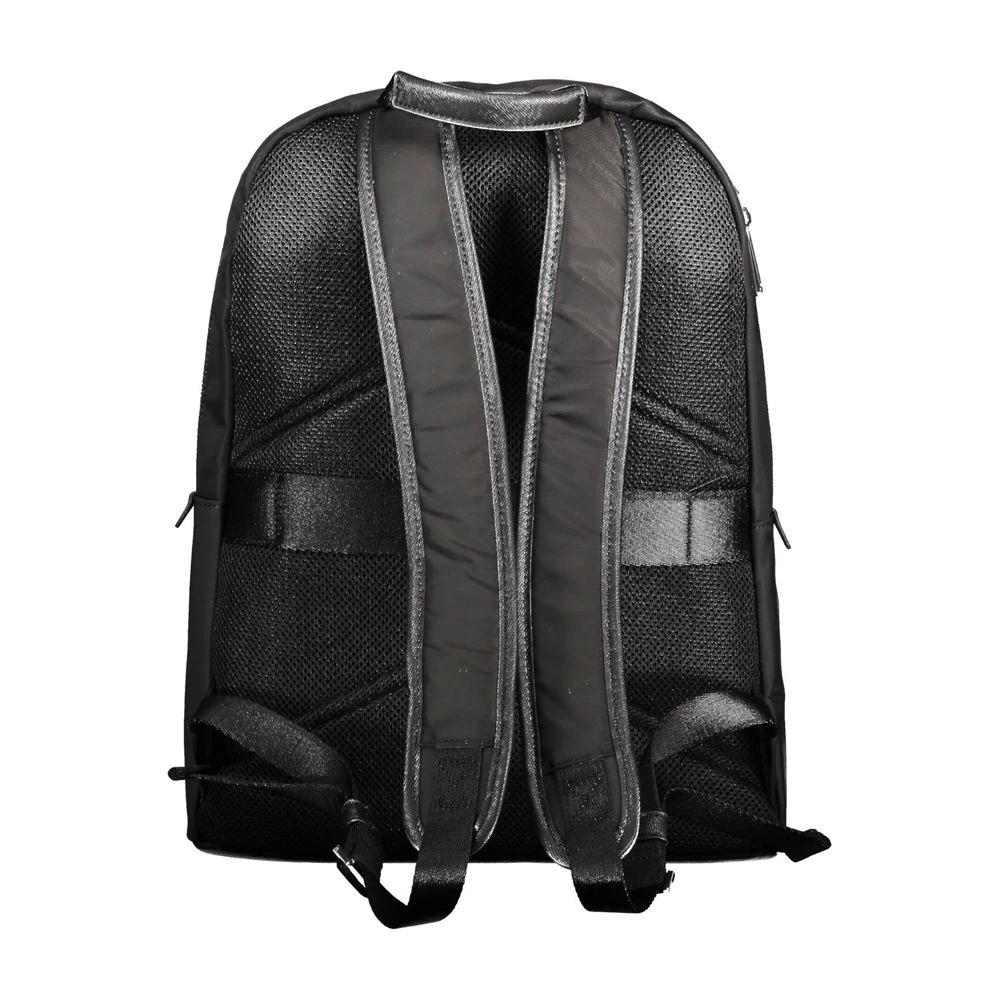 Calvin Klein Black Polyester Men Backpack by Calvin Klein
