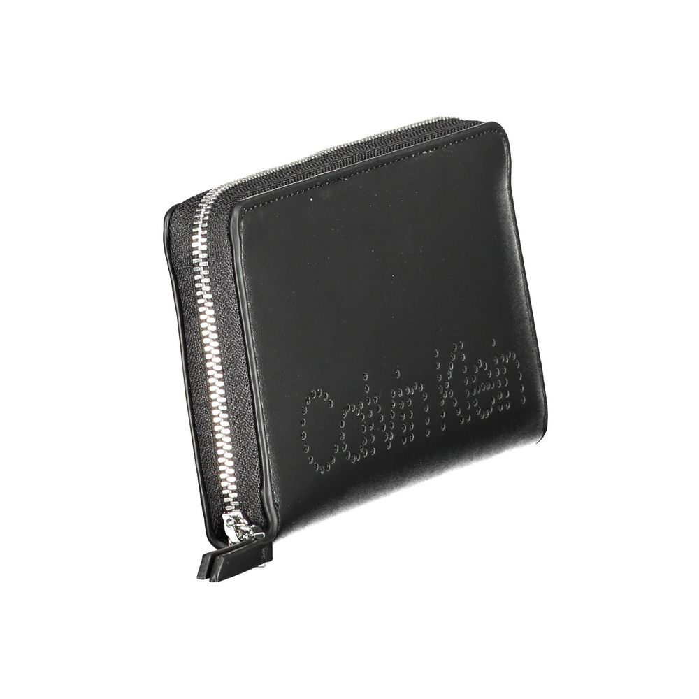 Portefeuille femme Calvin Klein en polyuréthane noir
