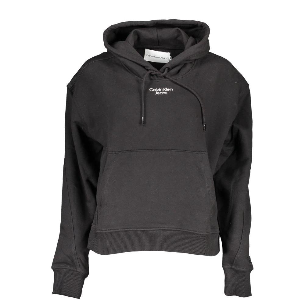 Calvin Klein Black Cotton Women Sweatshirt by Calvin Klein