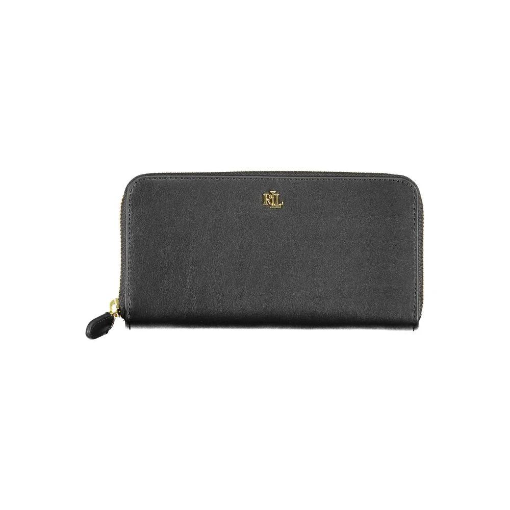 Ralph Lauren Black Leather Women Wallet by Ralph Lauren