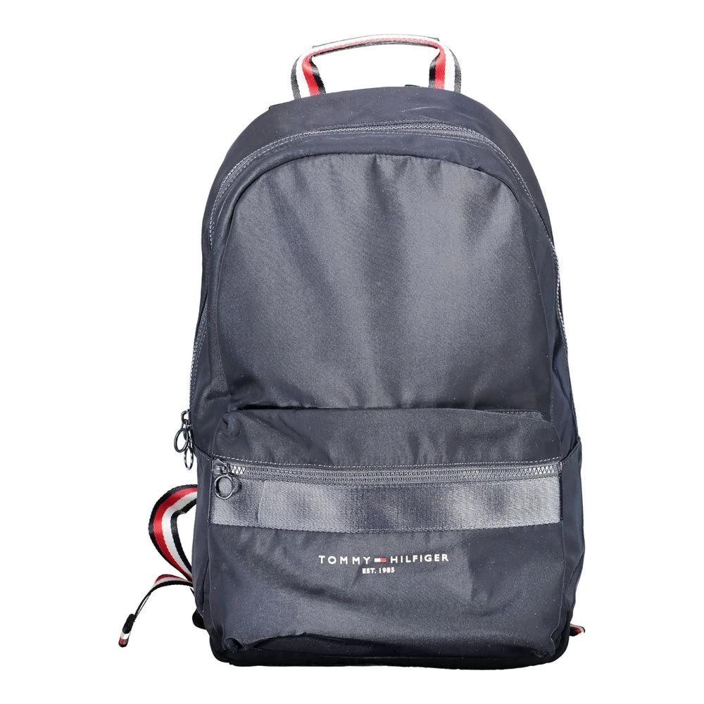 Tommy Hilfiger Blue Polyester Men Backpack by Tommy Hilfiger