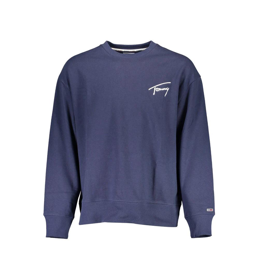 Tommy Hilfiger Blue Cotton Men's Sweatshirt Tommy Hilfiger