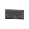 Portefeuille Tommy Hilfiger pour femme en polyuréthane noir