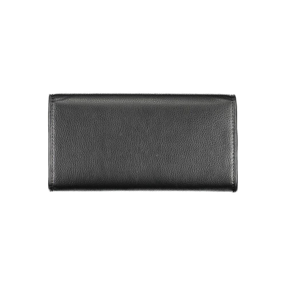 Portefeuille Tommy Hilfiger pour femme en polyuréthane noir