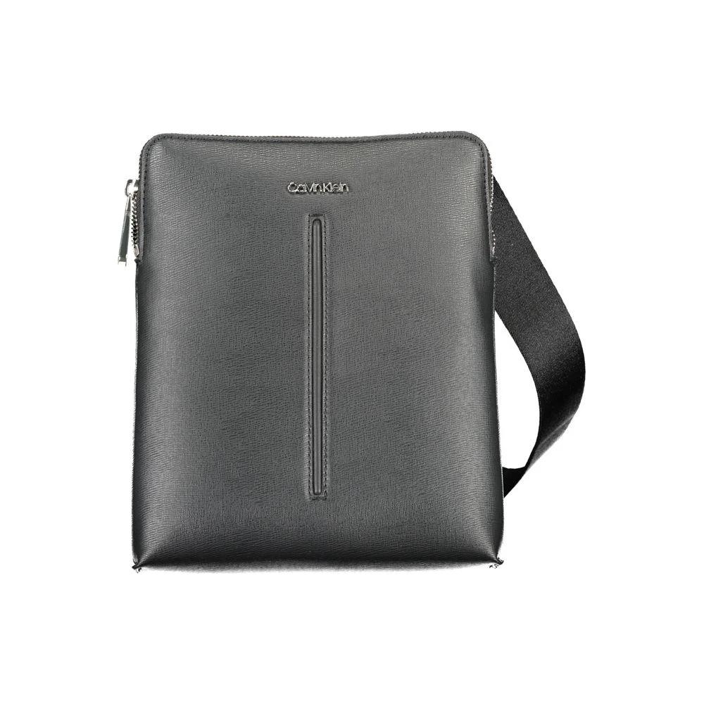 Calvin Klein Black Polyurethane Men Shoulder Bag Calvin Klein
