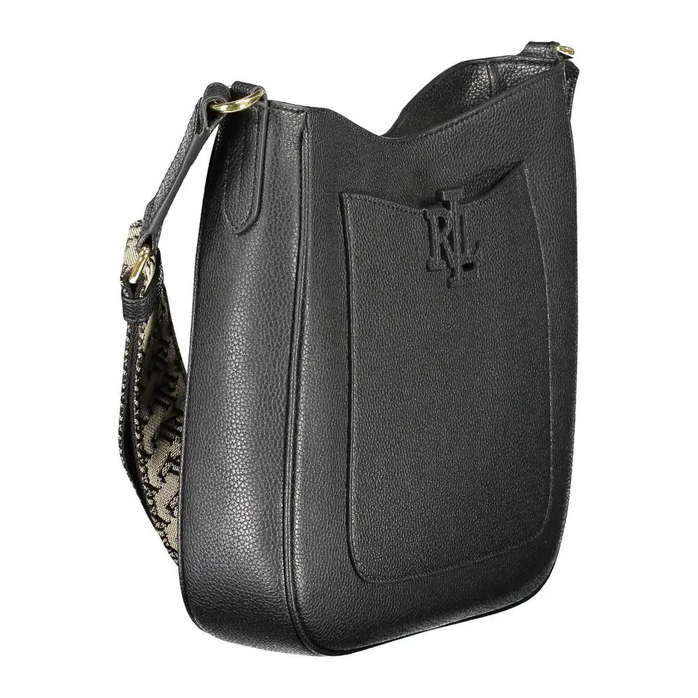 Sac bandoulière femme Ralph Lauren Nero en cuir