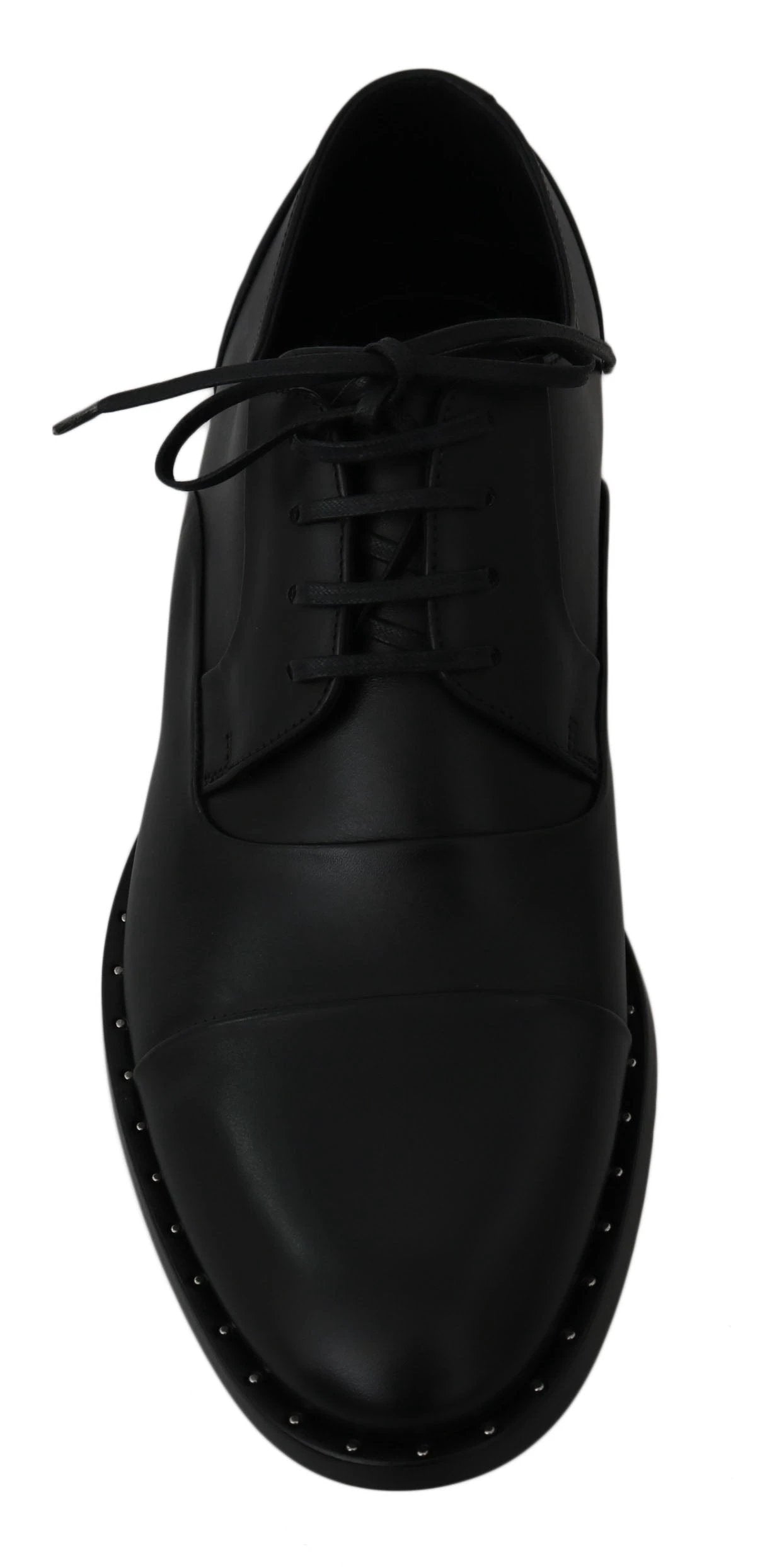 Dolce & Gabbana Black Leather Derby Formal Shoes by Dolce & Gabbana