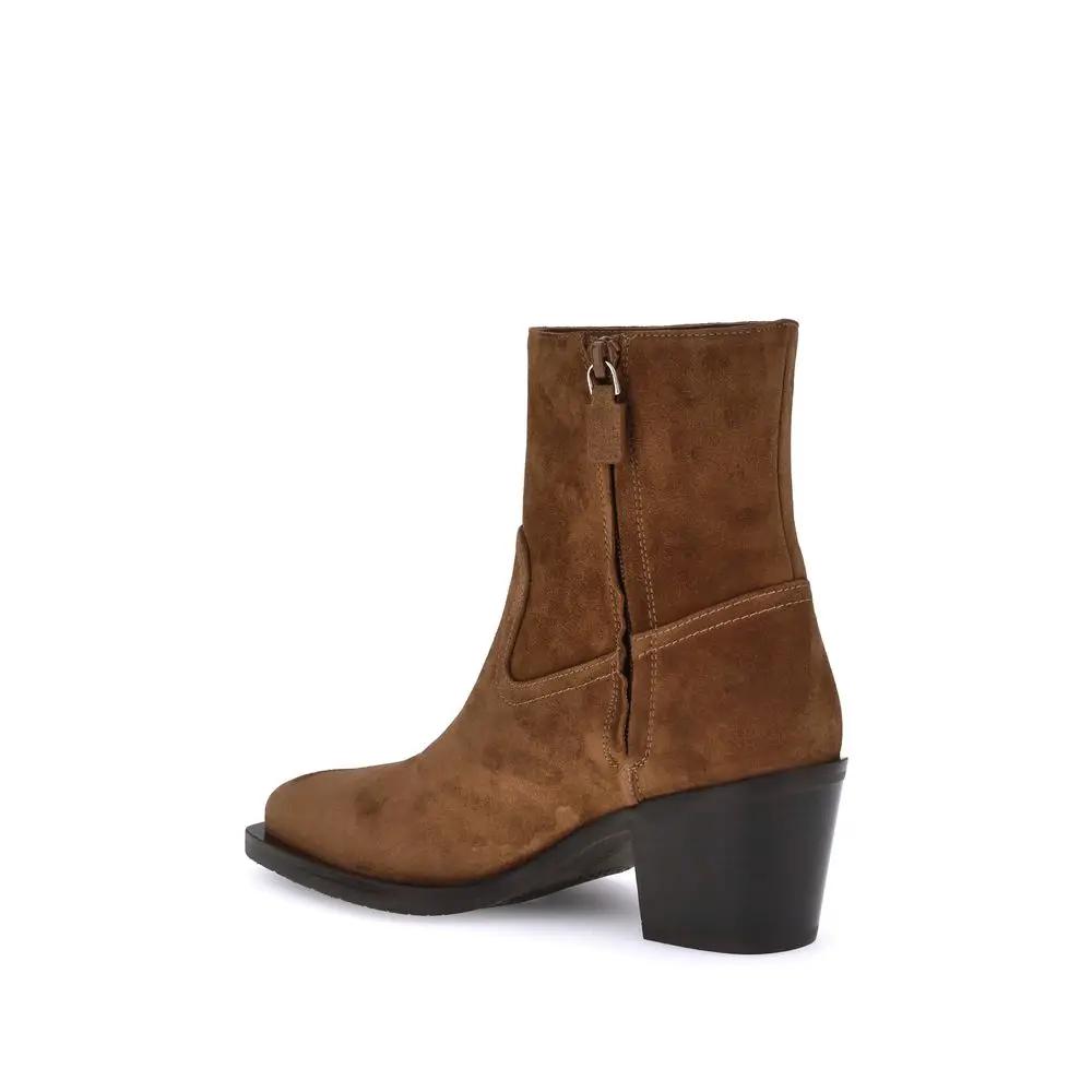 Bottines Stuart Weitzman Bos Taurus en cuir de veau marron