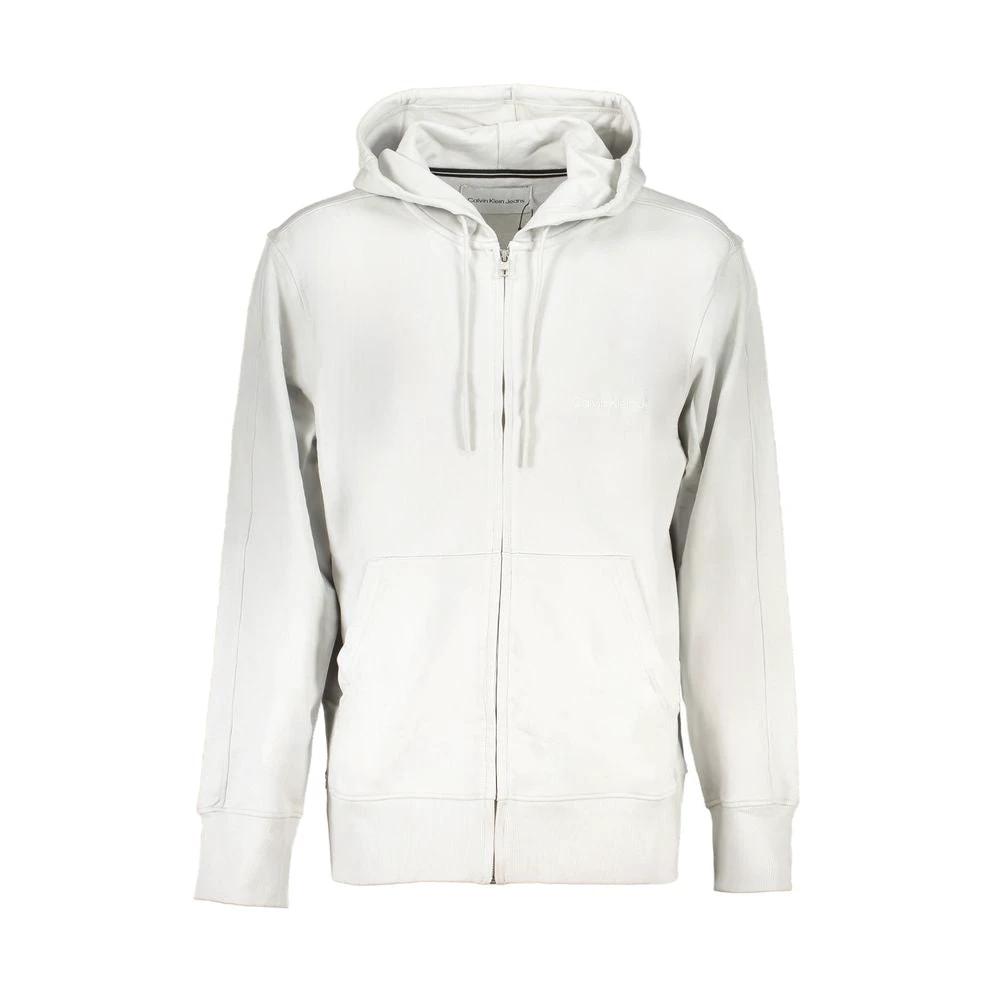 Calvin Klein Grigio Cotton Men Sweatshirt Calvin Klein