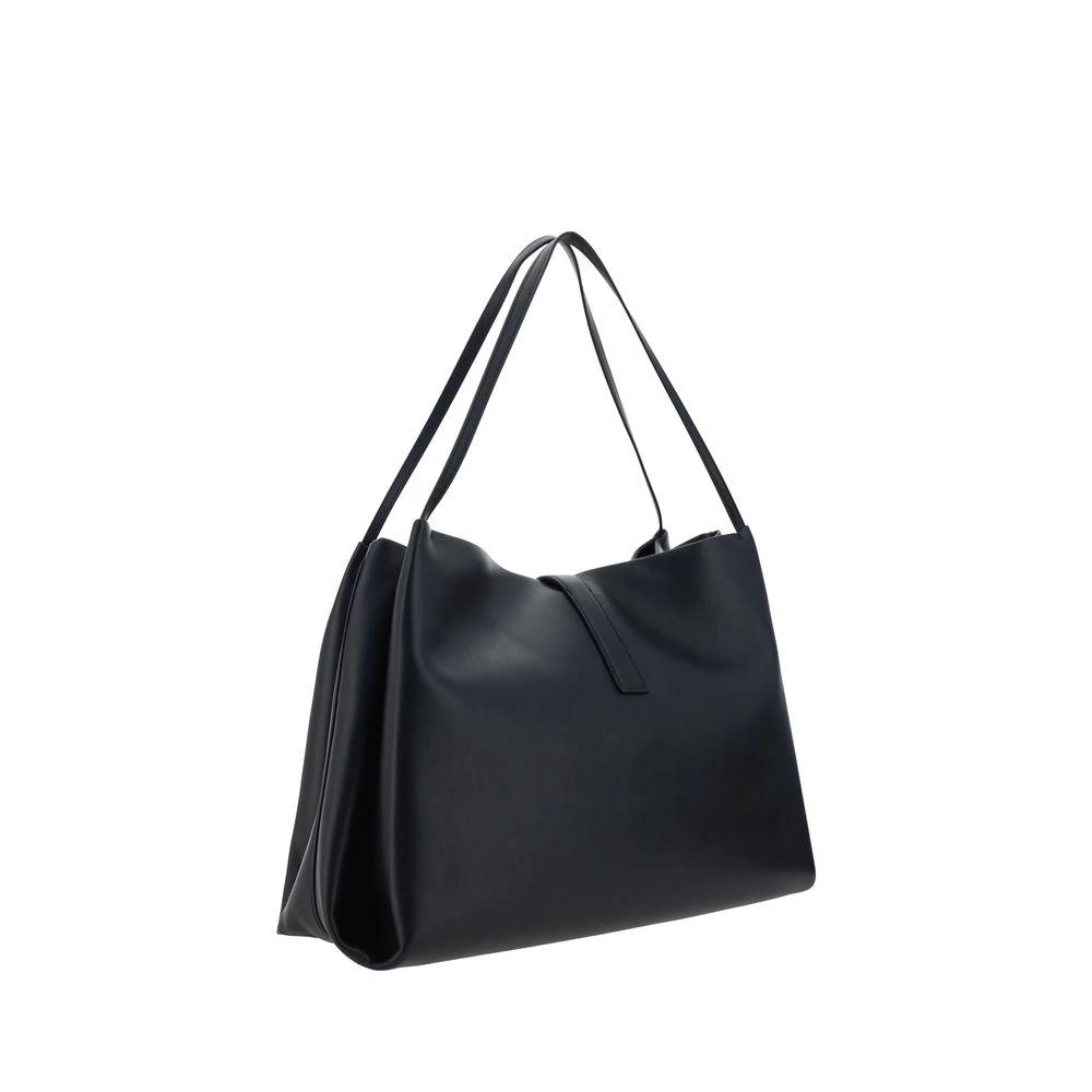 Ferragamo Black Calf Leather Bos Taurus Handbag by Ferragamo