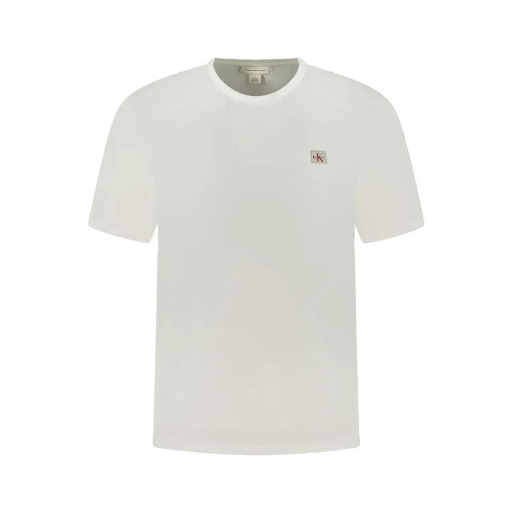 T-shirt Calvin Klein blanc en coton pour homme