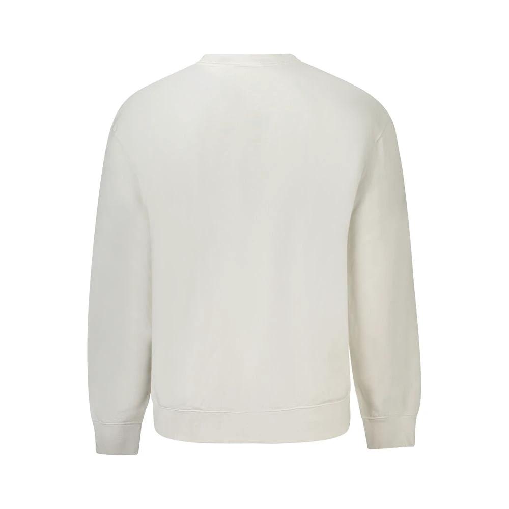 Sweat-shirt Calvin Klein blanc en coton pour homme