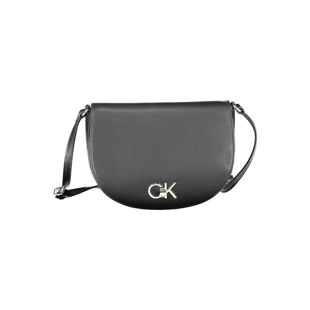 Calvin Klein Black Polyurethane Women Shoulder Bag Calvin Klein