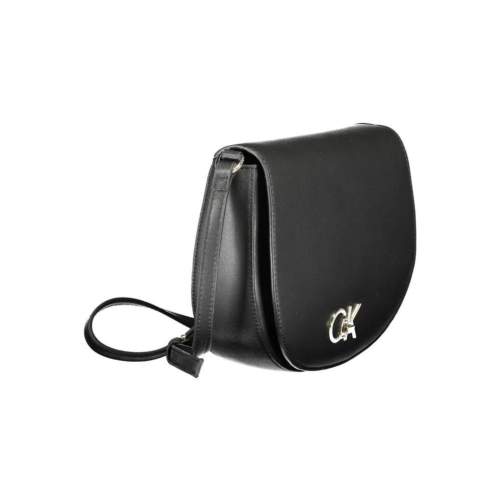 Calvin Klein Black Polyurethane Women Shoulder Bag Calvin Klein